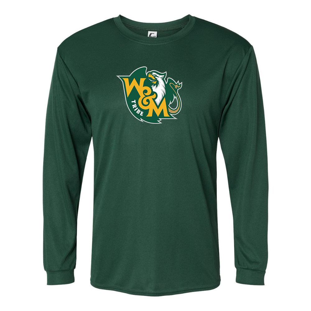Men's William and Mary Tribe Performance Long Sleeve T-Shirt